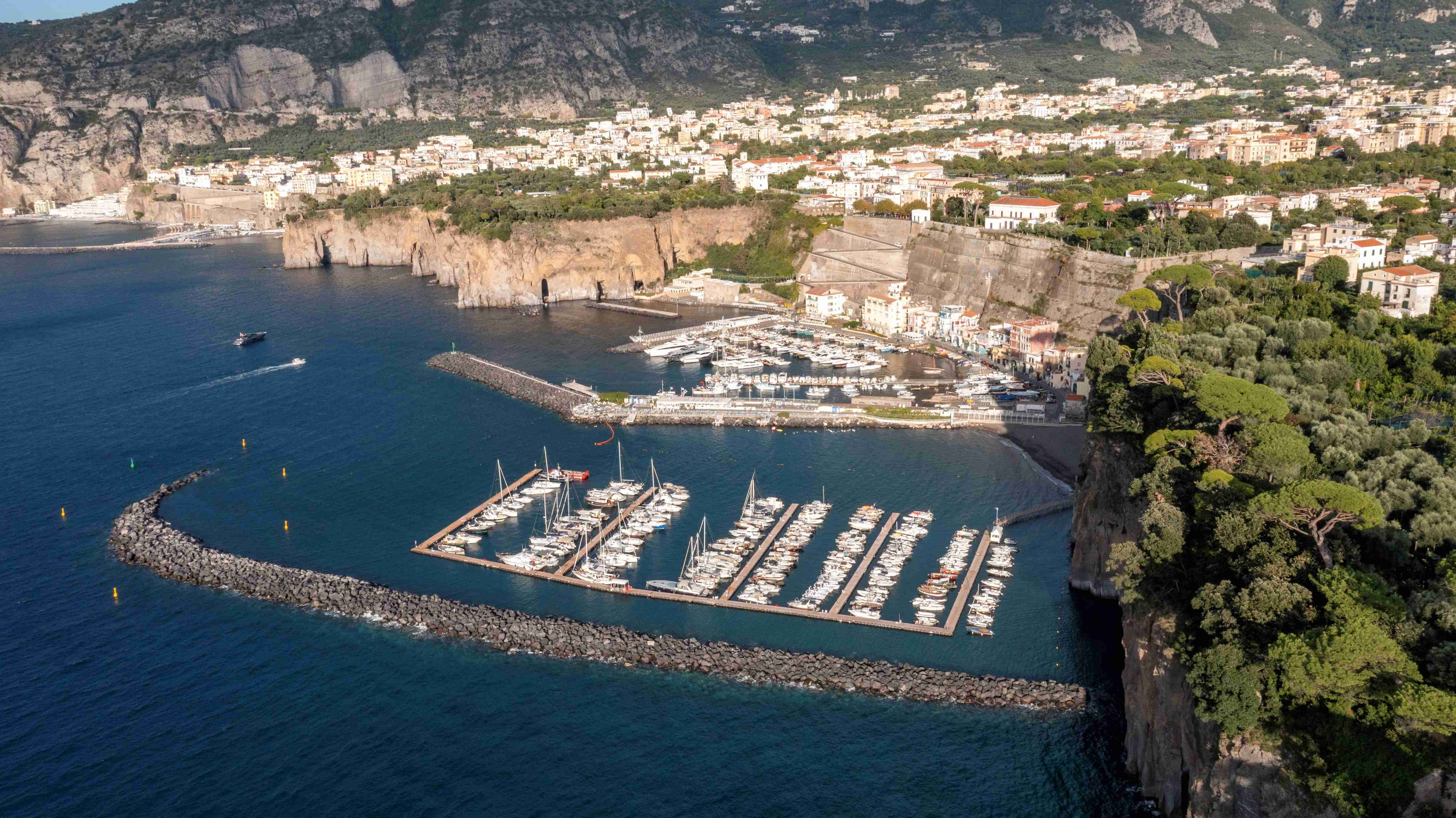 Historical photo of the marina